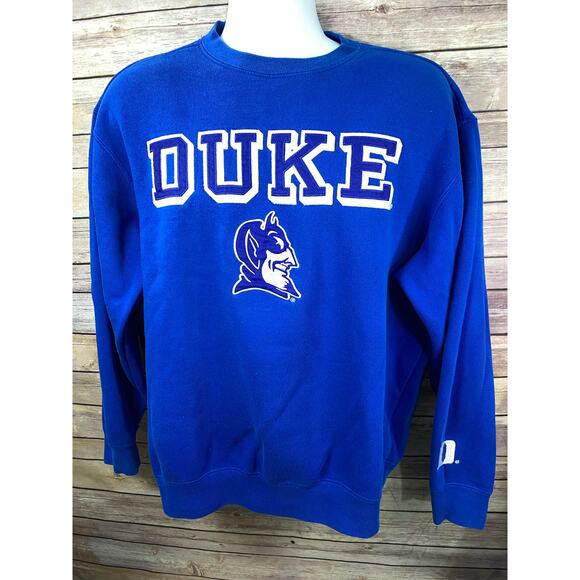 Duke University Crewneck Sweater Mens L Blue Devils College Sports - Picture 1 of 9